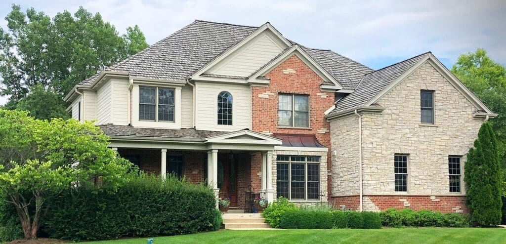 Home with traditional American windows